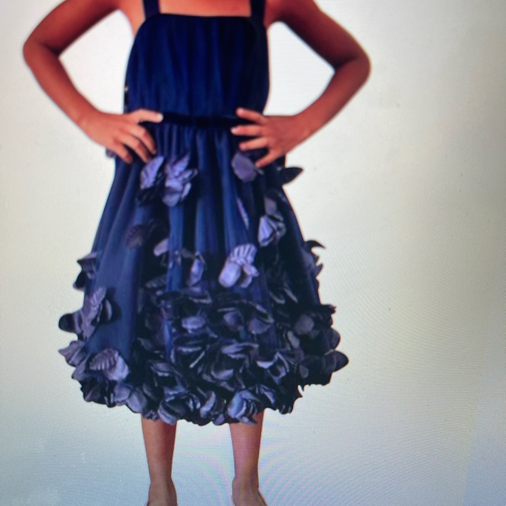 Girls 3D Flowers Dress